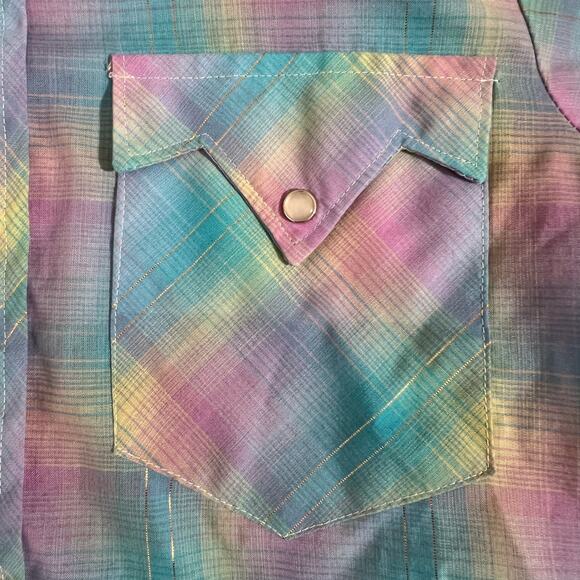 Miller Long Sleeve Button Up Casual Western Shirt Multicolor Womens Size 16 - Picture 9 of 12